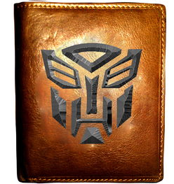 金屬浮雕皮具 變形金剛標志